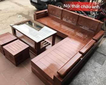 Sofa góc L tay trứng sồi Nga BG024